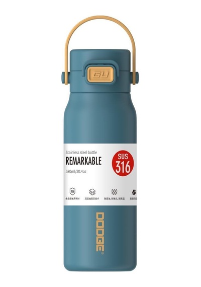 Dodge Çelik Termos Matara 580ml Mavi Mavi