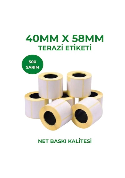 40x58 500lü Terazi Etiketi 50 Adet