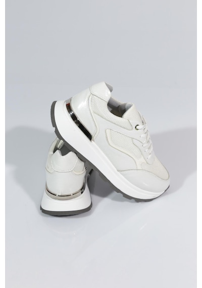 Dgn 81184 Kadin Sneaker Ayakkabi Beyaz