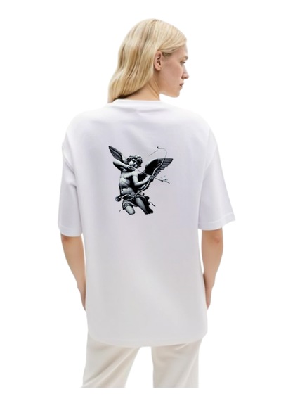 Eros Oversize Unisex T-shirt Beyaz