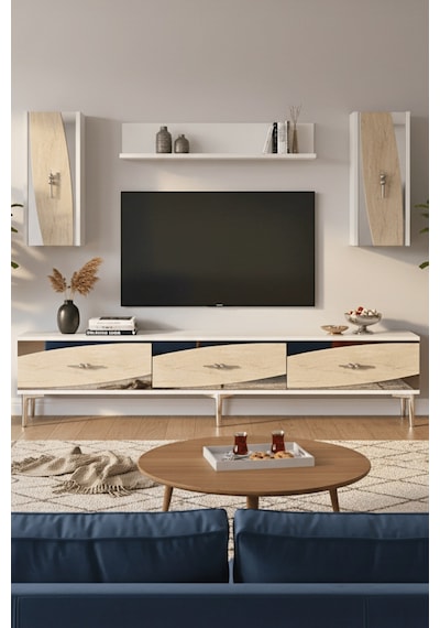 Tvr1813bts - Elips Tvr180 Ünitesi Takım Beyaz - Traverten - Sılver 180cm Tvr1813bts - Elips Tvr180 Ünitesi Takım Beyaz - Traverten - Sılver 180cm