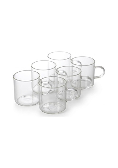 6'li Borosilikat Cam Mini Kupa Seti - 130 Ml Tek Cidarlı, Altlıksız Türk Kahvesi Ve Espresso Fincanı Takımı Diğer
