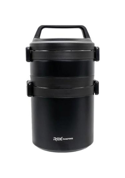 Rox Camping 2.2 Lt Yemek Termosu Siyah