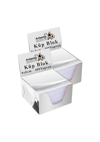 Masaüstü Küp Blok Not Kağıdı 2 Paket 8x8 Cm Beyaz Küp Not Kağıdı Kare Kağıt Beyaz Boş Kağıt 400 Yaprak Ha