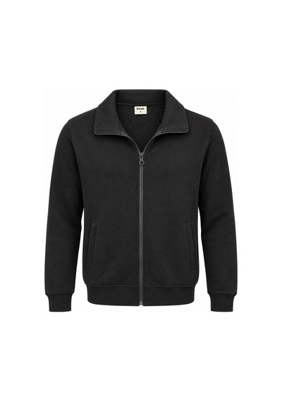 Classics Men Tam Fermuarlı Yakalı Ceket - 7772 Siyah