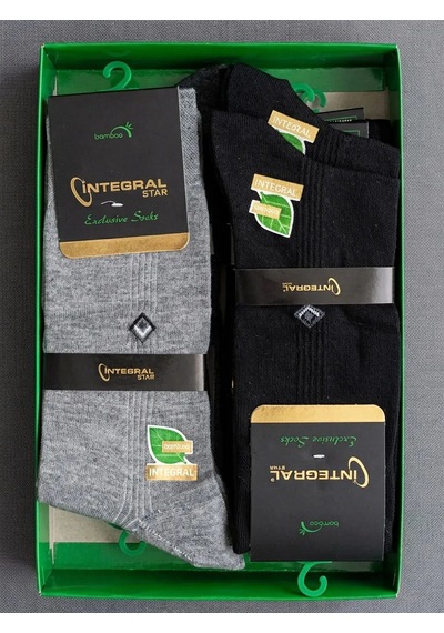 İntegral Star Exclusive Bambu Çorap Seti - 12 Adet Siyah, Koyu Gri, Açık Gri Erkek Dikişsiz Çorap İntegral Star Exclusive Bambu Çorap Seti - 12 Adet Siyah, Koyu Gri, Açık Gri Erkek Dikişsiz Çorap