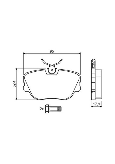 Mercedes 190D 201 2.5 1985-1993 Bosch Ön Balata