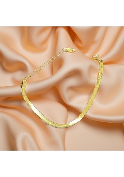 Gold Renk Antialerjik 316l Şık Ve Trend İtalyan Model Çelik Kadın Bileklik Gold