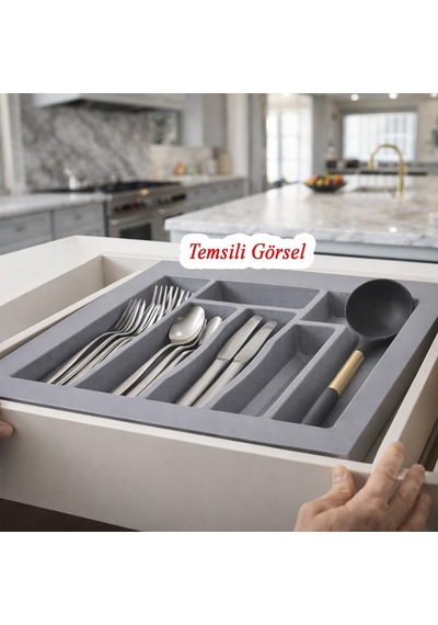 Tr Plastik Çekmece İçi Düzenleyici 58 X 49 Cm Derin Kaşıklık Bıçak Kaşık Çatal 1 Adet Standart Ölçü Diğer