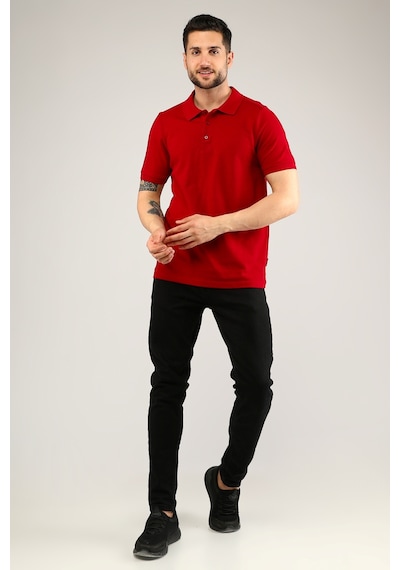 Uniprom Polo Yaka Tişört %100 Pamuk Bordo Erkek Bordo