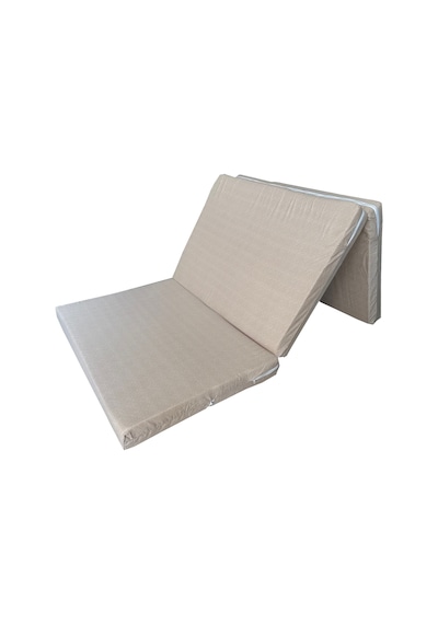 Katlanır Yer Yatağı 8 Cm Kalın Sünger Yatak 80x180x8 Cm-krem