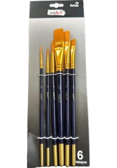 Miart Karma Fırça Seti 6 Lı Set 5/0-2-6-1/4-8-3/4