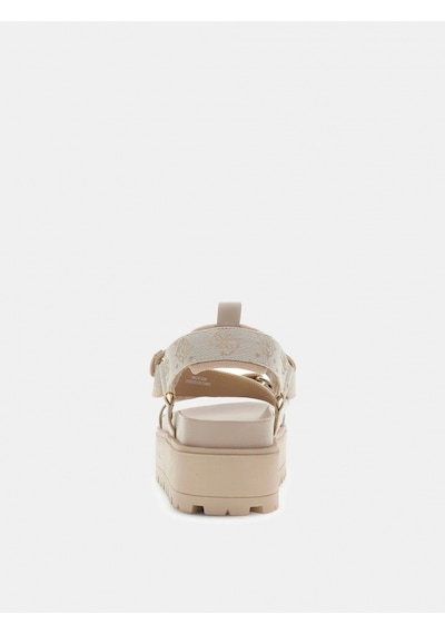 Guess Fetta Kadın Çok Renkli Sandalet Fljfttfal03-cream Çok Renkli