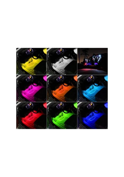 Rgb 12 Ledli Sese Duarlı Led Ayak Altı Led