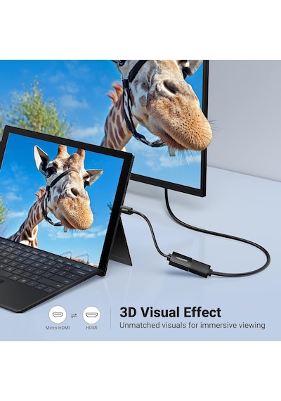 Mikro Hdmı Adaptörü 4k 60hz Mikro Hdmı - Hdmı Adaptörü 3d 1080p Hdmı Tip D - A Mikro Hdmı Adaptör Kablosu Raspberry Pi 4, Gopro 7, 6, 5, Kamera, Odroıd Vb. İle Uyumlu. Siyah Mikro Hdmı Adaptörü 4k 60hz Mikro Hdmı - Hdmı Adaptörü 3d 1080p Hdmı Tip D - A Mikro Hdmı Adaptör Kablosu Raspberry Pi 4, Gopro 7, 6, 5, Kamera, Odroıd Vb. İle Uyumlu. Siyah