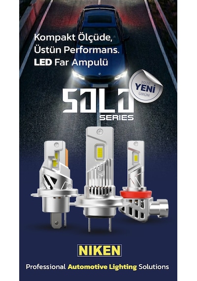 H11 Led Xenon Far Ampulü Solo Serisi Niken 8000 Lümen