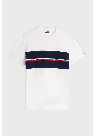 Tommy Jeans T Shirt Erkek T Shirt Dm0dm23245 Ybh Beyaz