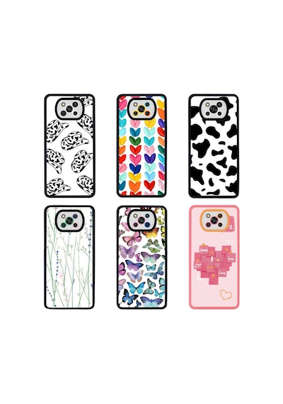 Xiaomi Poco X3 Kılıf Zore M-fit Desenli Kapak Cow No1