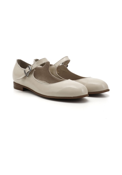 Gönderi(R) Gönderi R Bej Rugan Bilek Bağlı Mary Jane Hakiki Deri Babet Bej Rugan