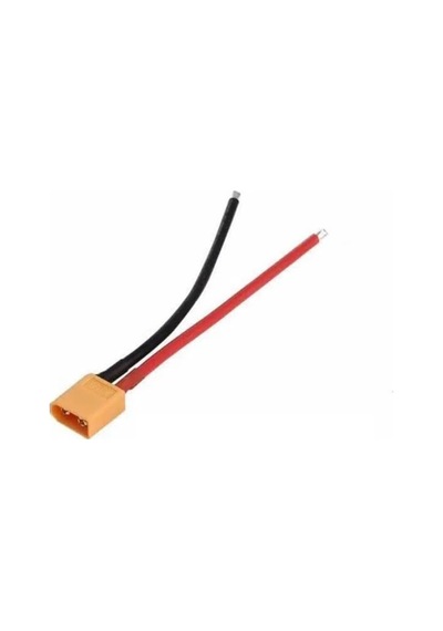 Xt60 Erkek Dişi Lipo Pil Şarj Kablosu 15 Cm 2,5mm Siaf Silikon Kablolu