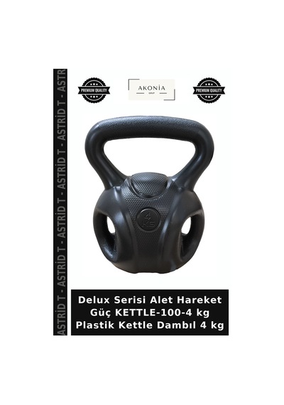 Delux Serisi Alet Hareket Güç Kettle-100-4 Kg Plastik Kettle Dambıl 4 Kg