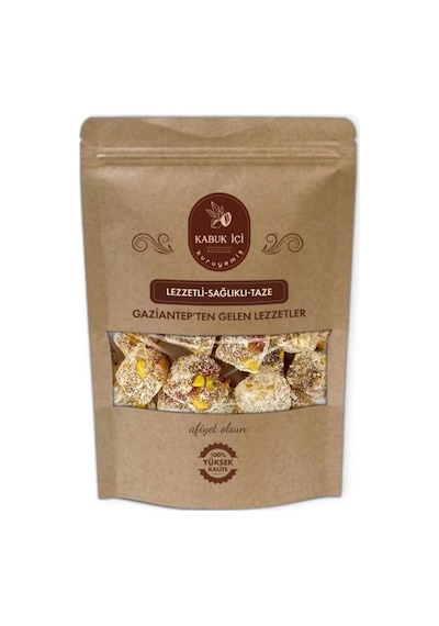 Kabuk İçi Kuruyemiş Çifte Kavrulmuş Hindistan Cevizli Antep Fıstıklı Lokum 1 KG