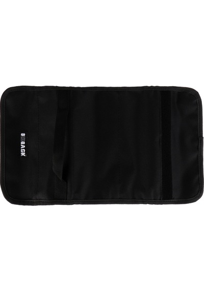 Multi Kalem Kutusu 4 Şeffaf Fermuarlı Bölüm Roll Case Siyah Siyah
