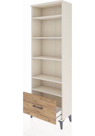 Arges Dolap 5 Raflı Tek Çekmeceli 60x30x182 Aytaşı-çam Aytaşı