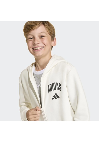 Adidas Seasonals Collegiate Typography Çocuk Beyaz Ceket Kd4395