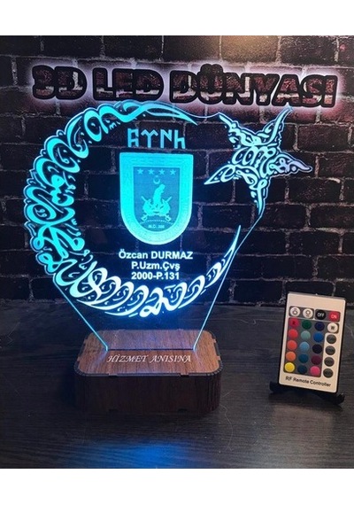 Hediye Pöh Ay Yıldız Tsk Türk Bayrağı 16 Renkli Kumandalı