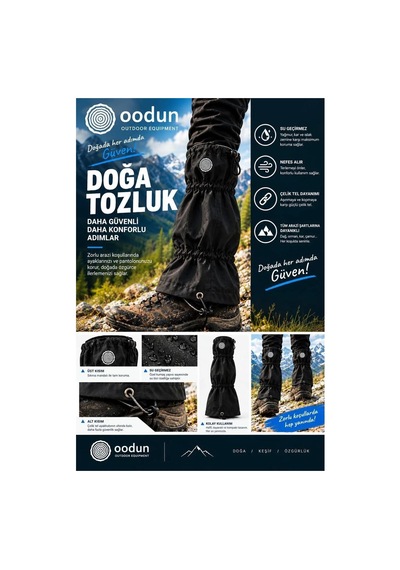 Oodun Terrax Outdoor Siyah Tozluk Kırmızı