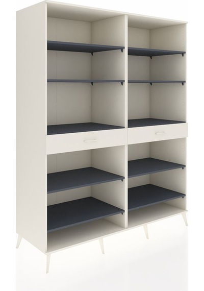 Kronos Gardrop 10 Raflı 2 Çekmeceli 176x59x221 Aytaşı-antrasit/aytaşı Antrasit/aytaşı Kronos Gardrop 10 Raflı 2 Çekmeceli 176x59x221 Aytaşı-antrasit/aytaşı Antrasit/aytaşı