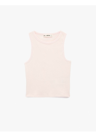 Koton Pamuklu Kaşkorse Kolsuz Pembe Kadın Bluz 6sal30052ık