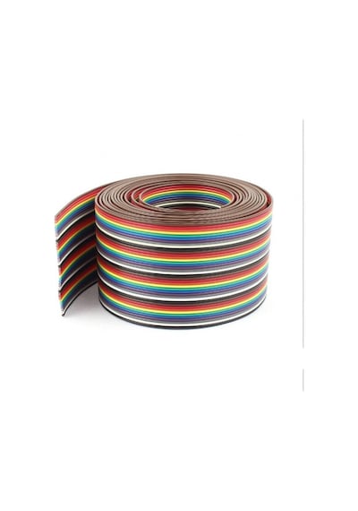 40 Pin 2.54mm Renkli Flex Şerit Dupont Kablo (AWG24)
