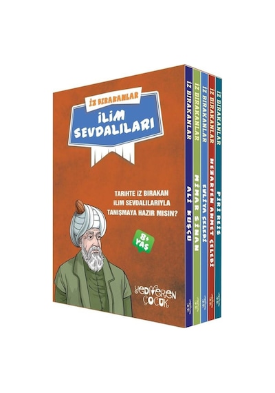 İz Bırakanlar - İlim Sevdalıları Seti - 5 Kitap Takım - Eda Bayrak - Yediveren Çocuk