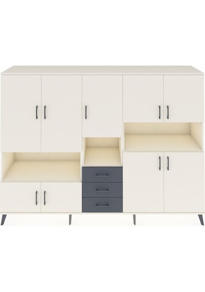 Hyperion Dolap 13 Raflı 3 Çekmeceli 9 Kapaklı 220x44x163 Aytaşı-a Aytaşı-aytaşı/antrasit Hyperion Dolap 13 Raflı 3 Çekmeceli 9 Kapaklı 220x44x163 Aytaşı-a Aytaşı-aytaşı/antrasit