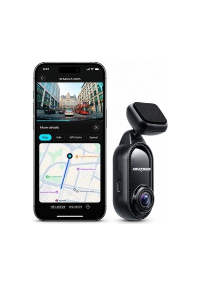 Nextbase Piqo 1080p Hd Araç Kamerası Kompakt, Geniş Açı, Akıllı Özellikler