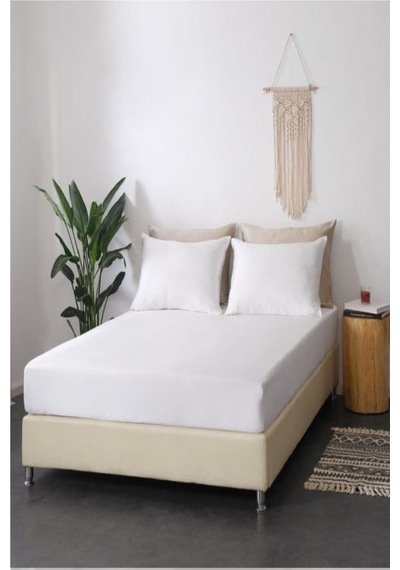 Bebesi Çift Kişilik Havlu Çarşaf Takımı Renk Beyaz 150x200 Cm Beyaz