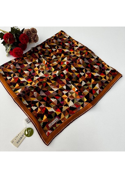 Armine Sura Saf İpek Eşarp 24-25 Sonbahar Kış Sezonu Pkt0605-29915 Çok Renkli