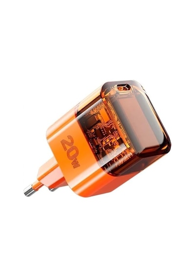 Azeada Lınsu 20w Type-c Hızlı Şarj Adaptörü Turuncu Pd-a31 20w Tek Giriş, Şarj Başlık