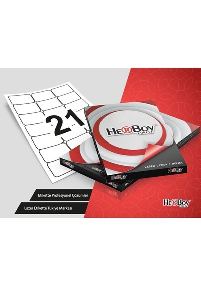 Hb-1021 63.5x38.1 Mm Lazer Etiket 100 Ad. 1