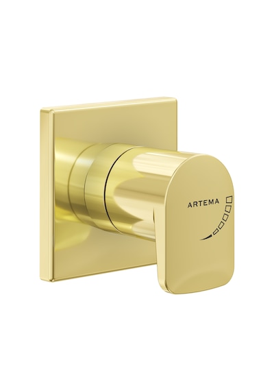 Artema Root Square A4272974 Ankastre Stop Valf, Soft Altın