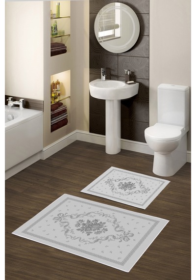 Alanur Trend Kaymaz Taban Dijital Banyo Takımı Kt462 gri