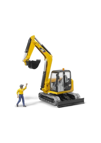 Bruder Cat Mini Ekskavatör Ve İnşaat İşçisi Br02466