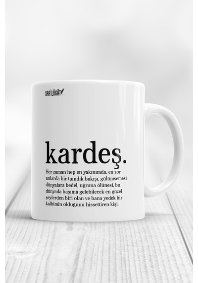 Kardeş Kupa Bardak Beyaz
