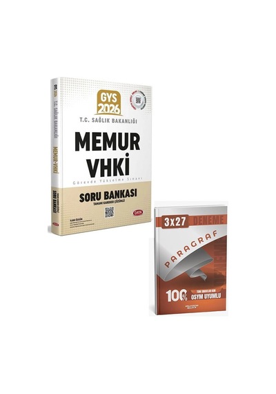 Data 2026 Gys Sağlık Bakanlığı Memur, Vhki Soru Bankası Çözümlü+anla Kazan Paragraf Deneme
