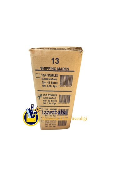 Delta 13/6 Zımba Çakma Teli 5000'li Paket 30 Paket 1 Koli