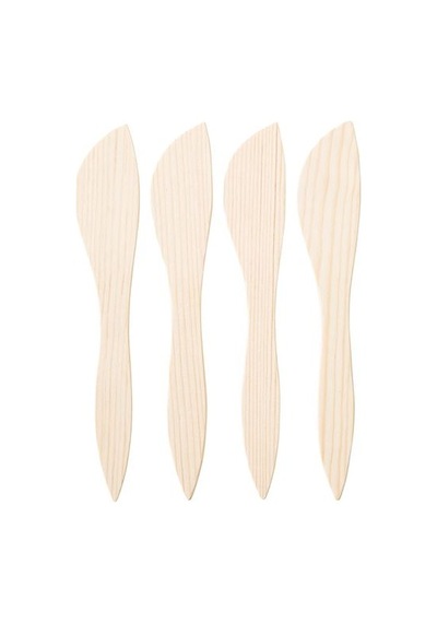 Ikea Smörklıck Tereyağı Bıçağı Seti, Çam, 24 Cm, 4 Adet çok renkli