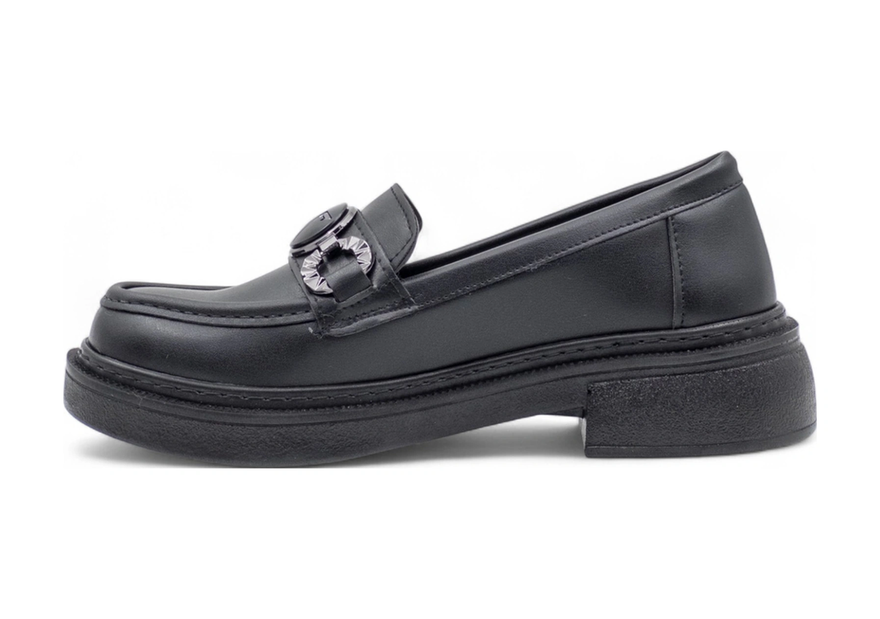 Wıssente 1823 Toka Detaylı Kadın Loafer Siyah