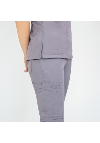 Gri Likralı Jogger Pantolon